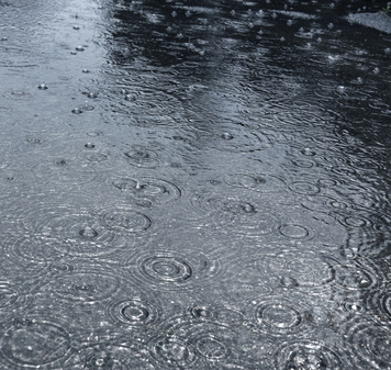journey on a rainy road